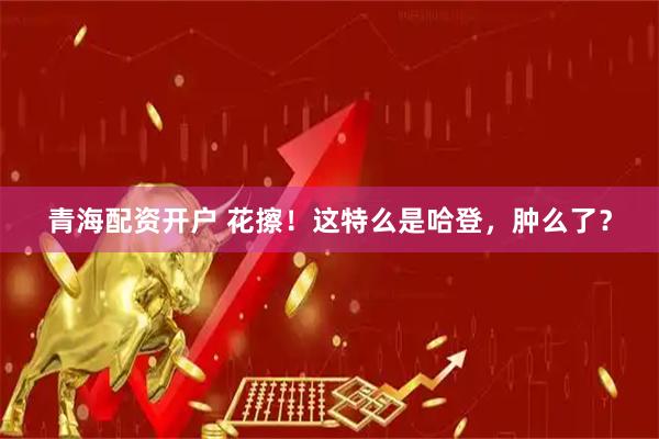 青海配资开户 花擦！这特么是哈登，肿么了？